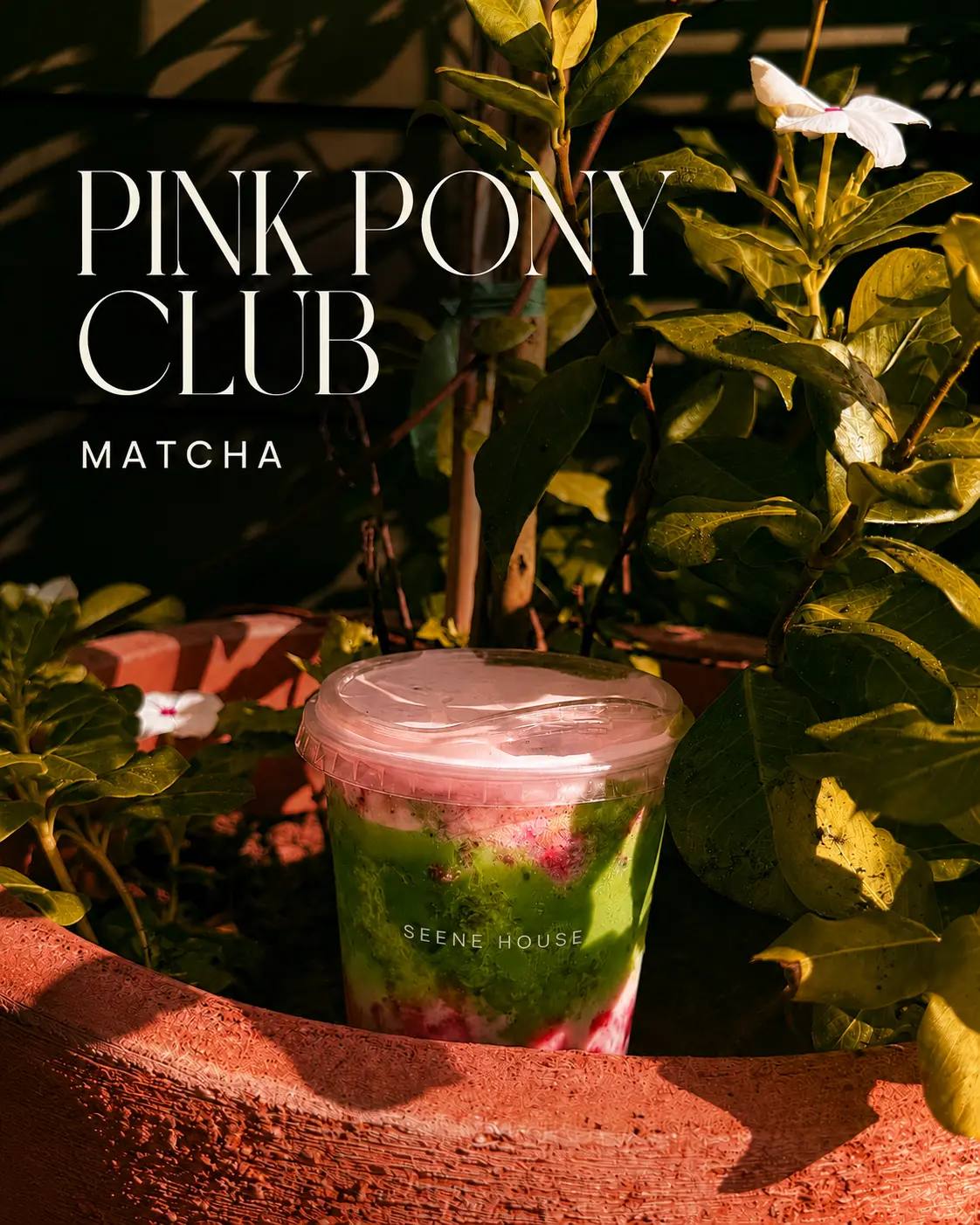 Pink Pony Club — Strawberry matcha at Seene House